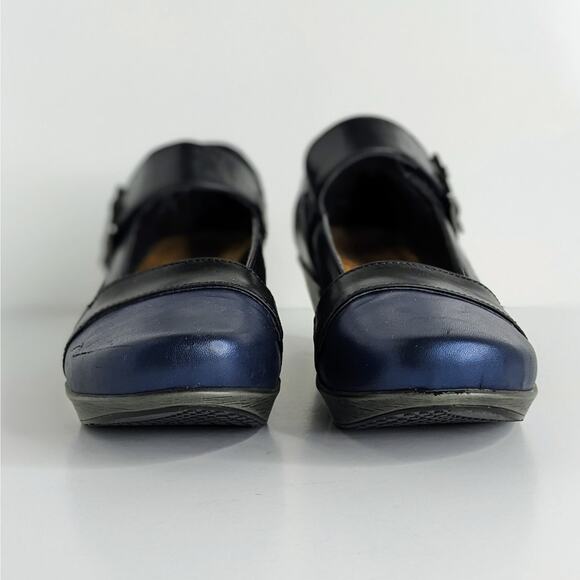 Naot Shoes Dashing Women EU 36 Blue Black Heels Mary Jane Hook and Loop Strap - Picture 6 of 16